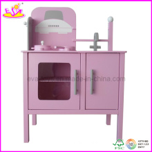 Розовый цвет деревянная игрушка кухня (W10C029)